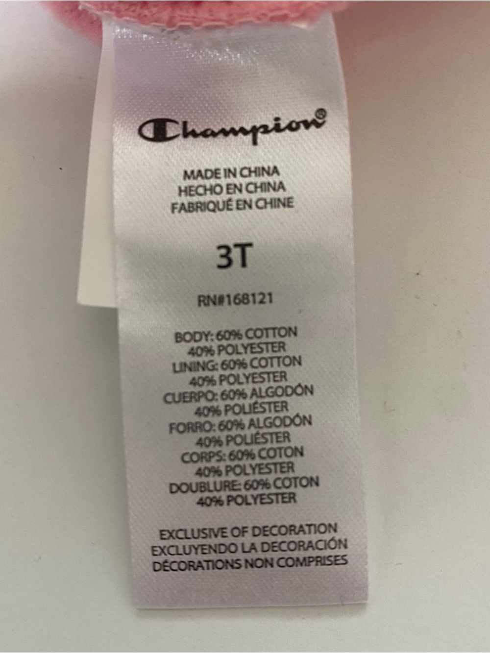 Champion Pink Kids Hoodie & Sweatpants Set with Butterfly Accents - Picture 7 of 8